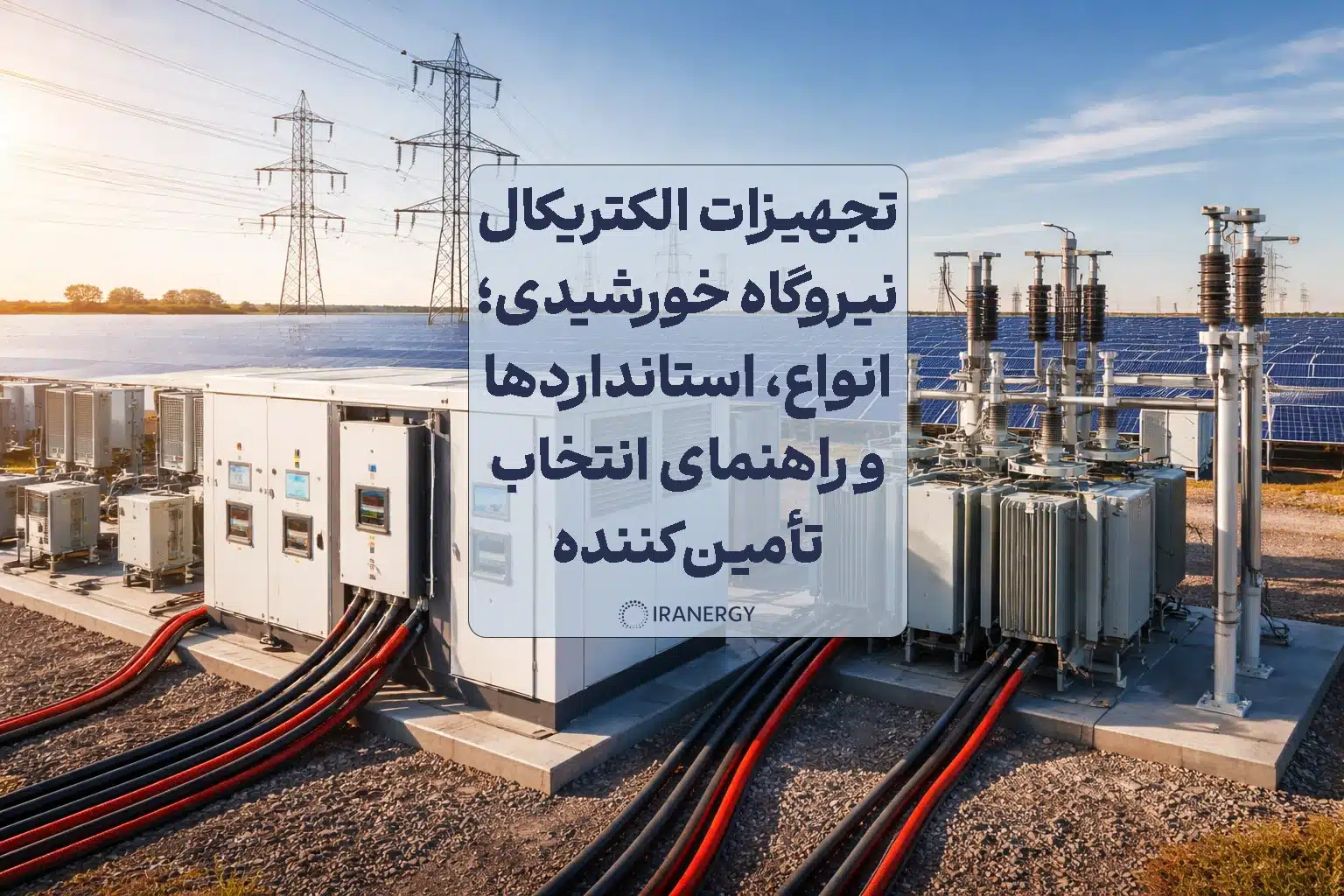 تجهیزات الکتریکال نیروگاه خورشیدی